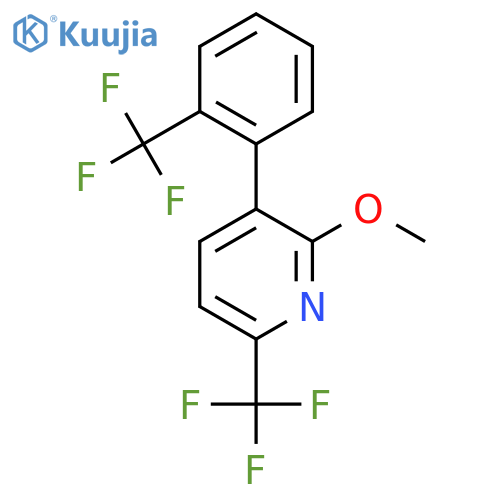2-Methoxy-6-(trifluoromethyl)-3-(2-(trifluoromethyl)phenyl)pyridine structure