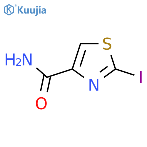 2-Iodo-1,3-thiazole-4-carboxamide structure