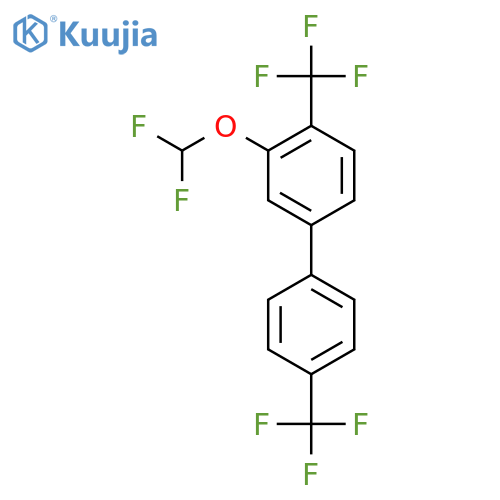 4,4'-Bis(trifluoromethyl)-3-(difluoromethoxy)biphenyl structure