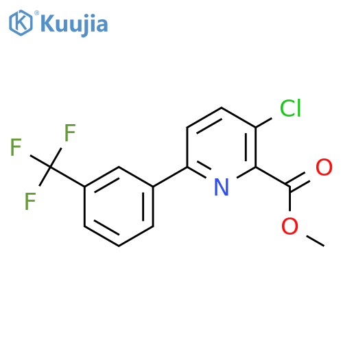 Methyl 3-chloro-6-(3-(trifluoromethyl)phenyl)picolinate structure