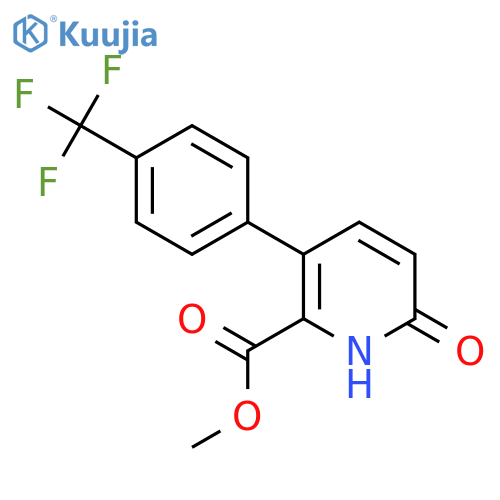 Methyl 6-hydroxy-3-(4-(trifluoromethyl)phenyl)picolinate structure