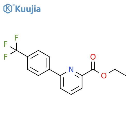 Ethyl 6-(4-(trifluoromethyl)phenyl)picolinate structure