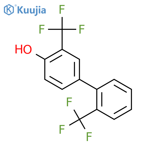 3,2'-Bis(trifluoromethyl)-4-hydroxybiphenyl structure