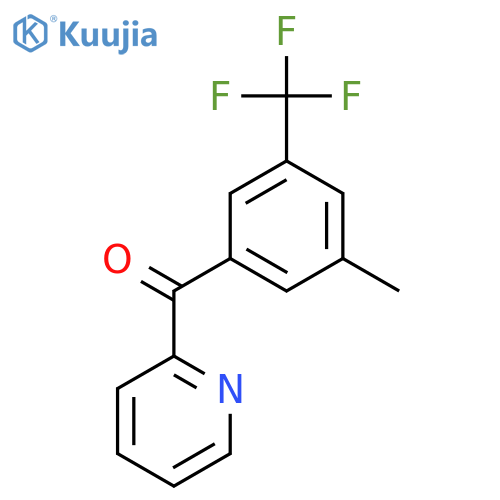 2-(3-Methyl-5-(trifluoromethyl)benzoyl)pyridine structure