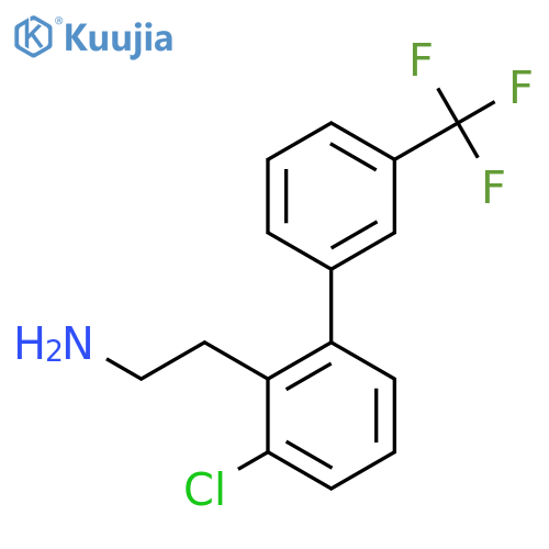 2-(3-Chloro-3'-(trifluoromethyl)biphenyl-2-yl)-ethylamine structure
