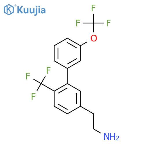 3'-(Trifluoromethoxy)-6-(trifluoromethyl)biphenyl-3-ethylamine structure