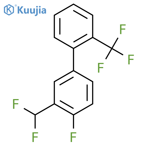 3-(Difluoromethyl)-4-fluoro-2'-(trifluoromethyl)biphenyl structure