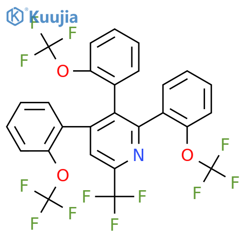 6-(Trifluoromethyl)-2,3,4-tris(2-(trifluoromethoxy)phenyl)pyridine structure
