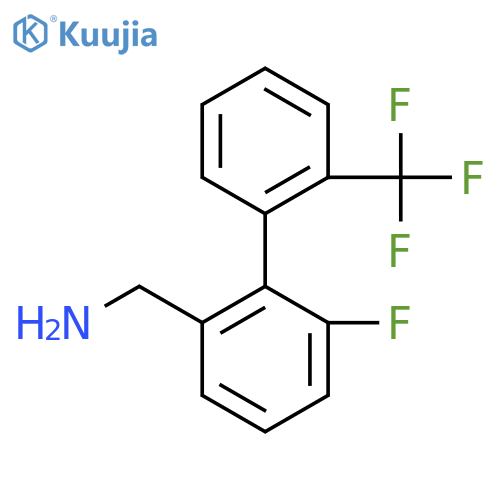 C-(6-Fluoro-2'-(trifluoromethyl)biphenyl-2-yl)-methylamine structure