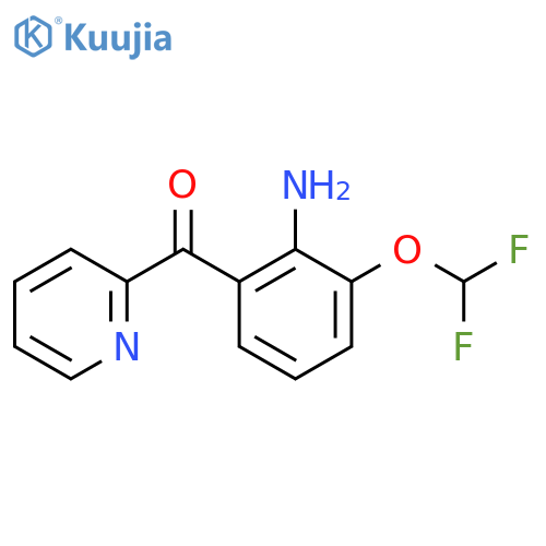 2-(2-Amino-3-(difluoromethoxy)benzoyl)pyridine structure