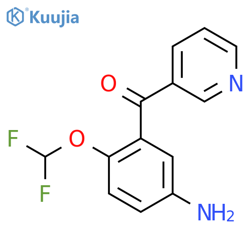 3-(5-Amino-2-(difluoromethoxy)benzoyl)pyridine structure