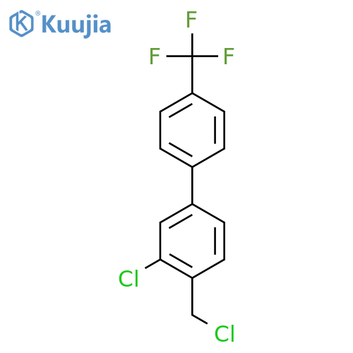 3-Chloro-4-chloromethyl-4'-(trifluoromethyl)biphenyl structure