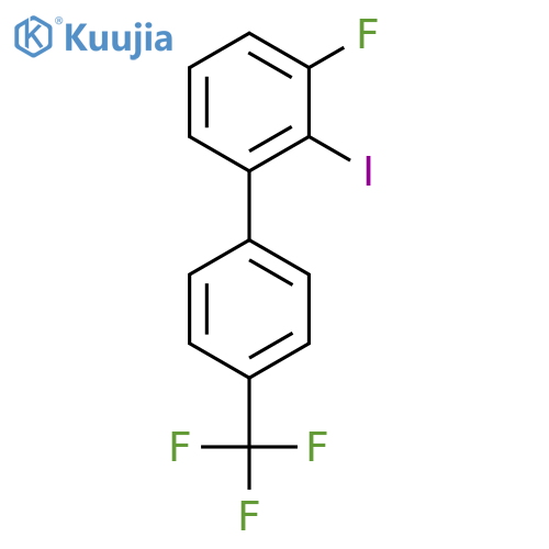 3-Fluoro-2-iodo-4'-(trifluoromethyl)biphenyl structure