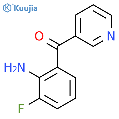 3-(2-Amino-3-fluorobenzoyl)pyridine structure