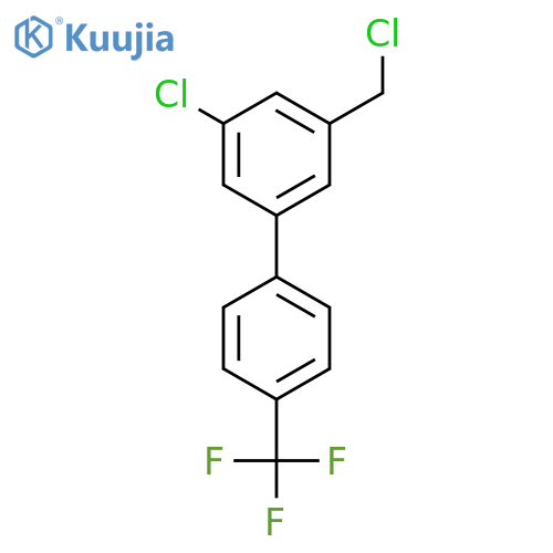 5-Chloro-3-chloromethyl-4'-(trifluoromethyl)biphenyl structure