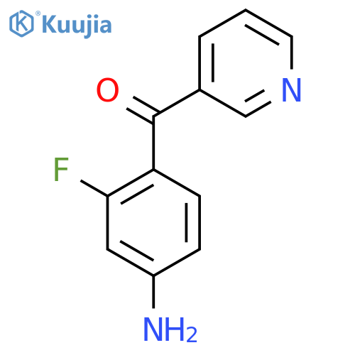 3-(4-Amino-2-fluorobenzoyl)pyridine structure