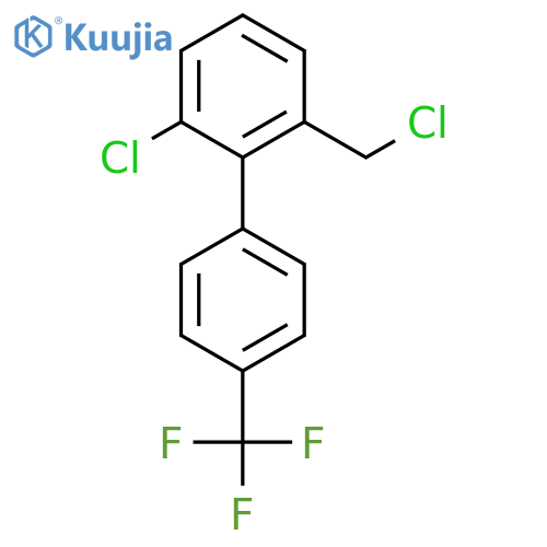 6-Chloro-2-chloromethyl-4'-(trifluoromethyl)biphenyl structure