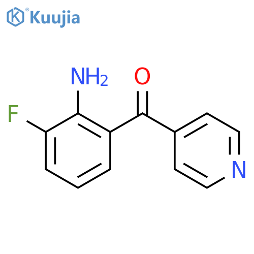 4-(2-Amino-3-fluorobenzoyl)pyridine structure