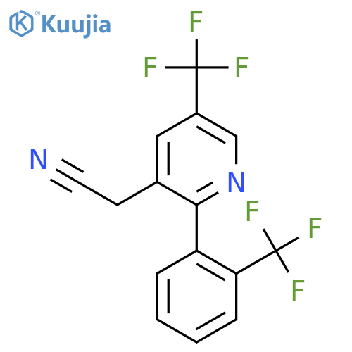 5-(Trifluoromethyl)-2-(2-(trifluoromethyl)phenyl)pyridine-3-acetonitrile structure