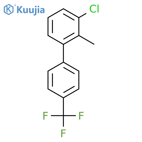 3-Chloro-2-methyl-4'-(trifluoromethyl)biphenyl structure