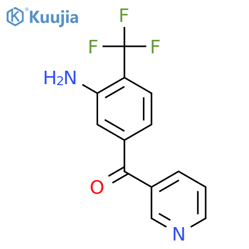 3-(3-Amino-4-(trifluoromethyl)benzoyl)pyridine structure