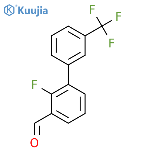 2-Fluoro-3'-(trifluoromethyl)biphenyl-3-carbaldehyde structure