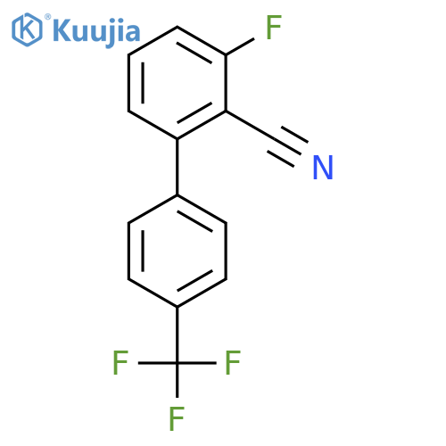 3-Fluoro-4'-(trifluoromethyl)biphenyl-2-carbonitrile structure