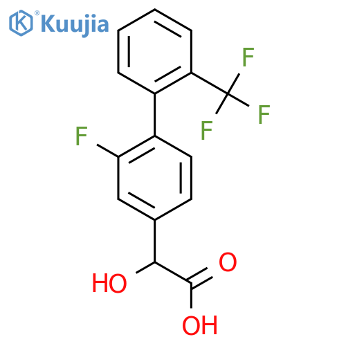 (2-Fluoro-2'-(trifluoromethyl)biphenyl-4-yl)-hydroxyacetic acid structure