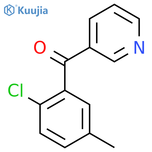 3-(2-Chloro-5-methylbenzoyl)pyridine structure