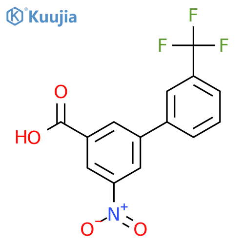 5-Nitro-3-(3-trifluoromethylphenyl)benzoic acid structure