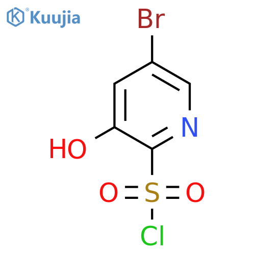 5-Bromo-3-hydroxypyridine-2-sulfonyl chloride structure