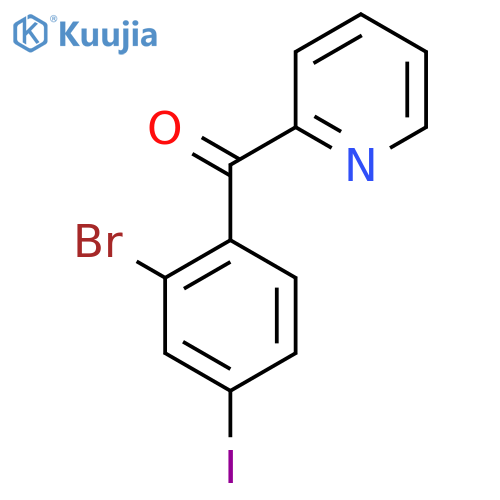 2-(2-Bromo-4-iodobenzoyl)pyridine structure