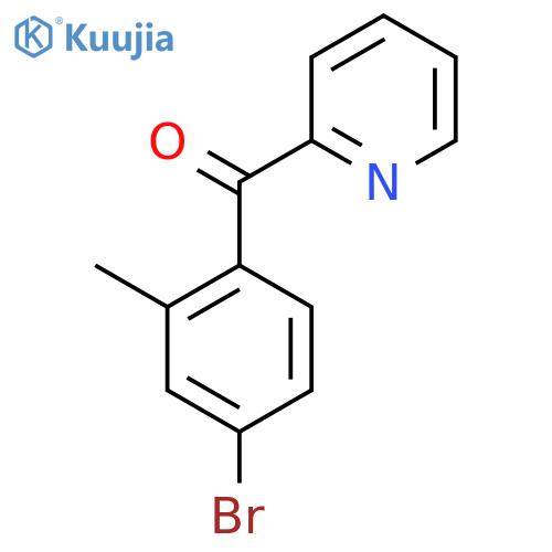 2-(4-Bromo-2-methylbenzoyl)pyridine structure