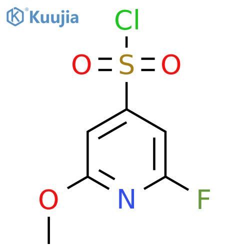 2-Fluoro-6-methoxypyridine-4-sulfonyl chloride structure
