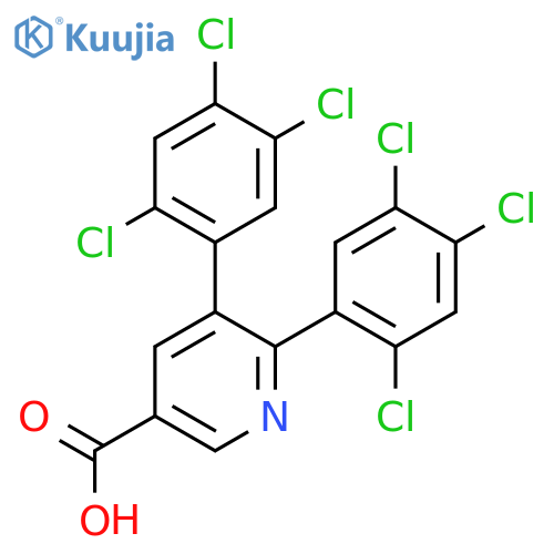 5,6-Bis(2,4,5-trichlorophenyl)nicotinic acid structure