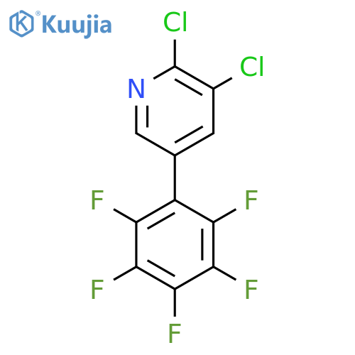 2,3-Dichloro-5-(perfluorophenyl)pyridine structure