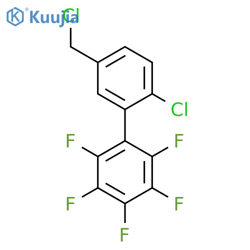 2'-Chloro-5'-chloromethyl-2,3,4,5,6-pentafluorobiphenyl structure