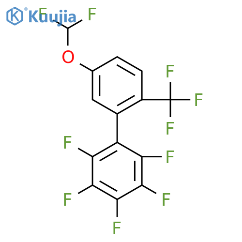 5'-Difluoromethoxy-2,3,4,5,6-pentafluoro-2'-(trifluoromethyl)biphenyl structure