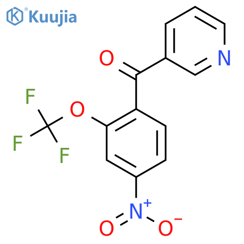 3-(2-(Trifluoromethoxy)-4-nitrobenzoyl)pyridine structure