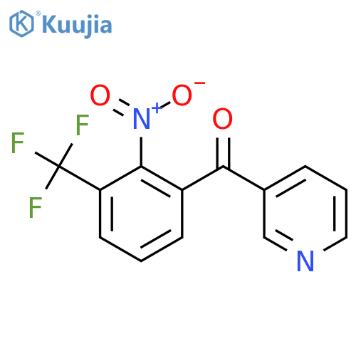 3-(3-(Trifluoromethyl)-2-nitrobenzoyl)pyridine structure