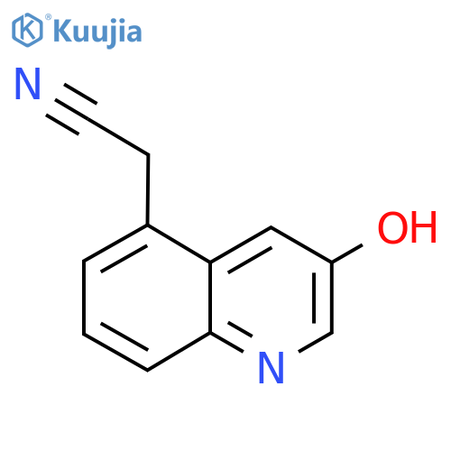 3-Hydroxyquinoline-5-acetonitrile structure