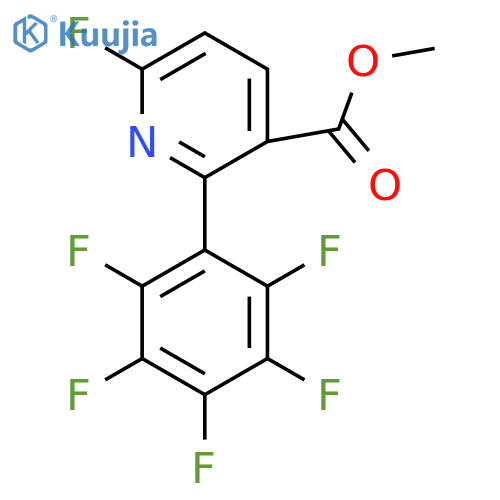 Methyl 6-fluoro-2-(perfluorophenyl)nicotinate structure