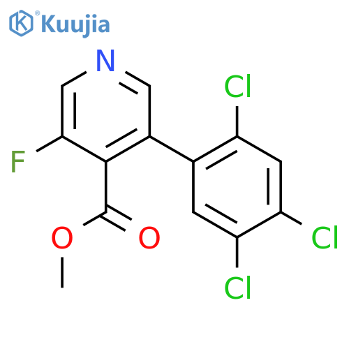 Methyl 3-fluoro-5-(2,4,5-trichlorophenyl)isonicotinate structure