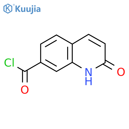 2-Hydroxyquinoline-7-carbonyl chloride structure