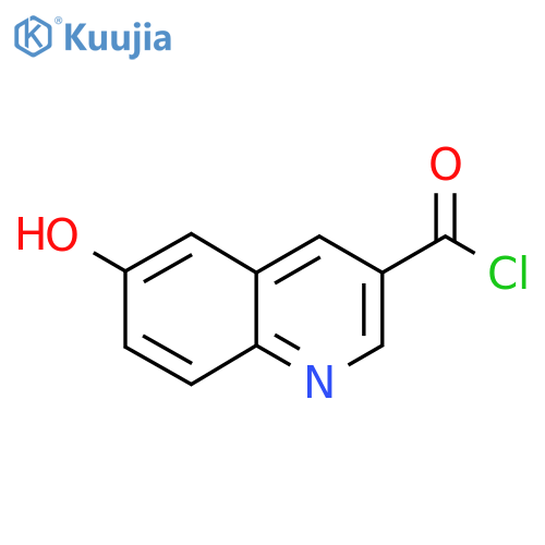 6-Hydroxyquinoline-3-carbonyl chloride structure