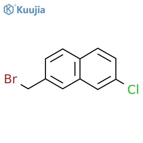 2-(Bromomethyl)-7-chloronaphthalene structure