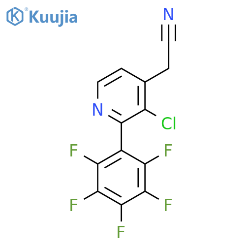 3-Chloro-2-(perfluorophenyl)pyridine-4-acetonitrile structure