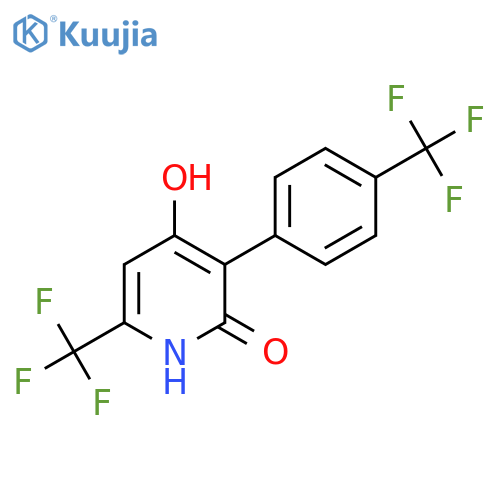 2,4-Dihydroxy-6-(trifluoromethyl)-3-(4-(trifluoromethyl)phenyl)pyridine structure