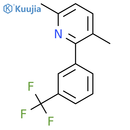 3,6-Dimethyl-2-(3-(trifluoromethyl)phenyl)pyridine structure