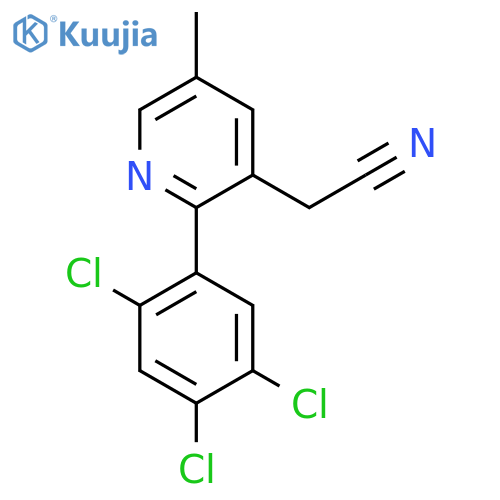 5-Methyl-2-(2,4,5-trichlorophenyl)pyridine-3-acetonitrile structure